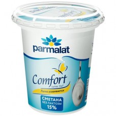 Сметана Parmalat Comfort безлактозная 15%, 300г в магазинах Перекресток