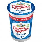 Сметана Домик в Деревне 15%, 450г