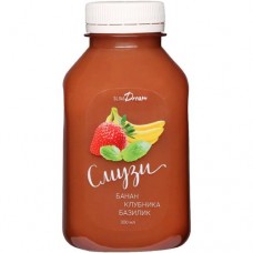 Напиток безалкогольный Slim Dream Смузи Банан-клубника-базилик негазированный, 300мл в магазинах Перекресток