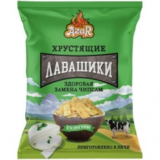 Лавашики Azar хрустящие со вкусом и ароматом сметана с луком, 90г в магазинах Перекресток