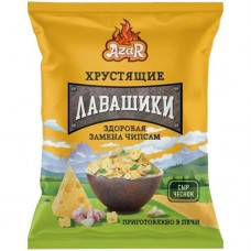 Лавашики Azar хрустящие со вкусом и ароматом сыр с чесноком, 90г в магазинах Перекресток