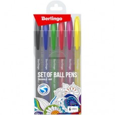 Набор ручек Berlingo Triangle 100T шариковых СВр07006, 6цв в магазинах Перекресток