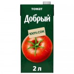 Сок Добрый томатный с солью, 2л