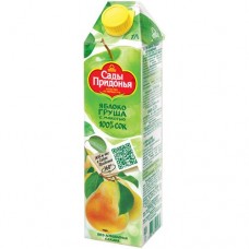 Сок Сады Придонья яблоко-груша с мякотью, 1л в магазинах Перекресток