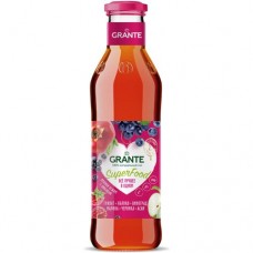 Сок Grante SuperFood гранат-яблоко-виноград-малина-черника-асаи, 750мл в магазинах Перекресток