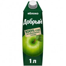 Сок Добрый Яблоко, 1л в магазинах Перекресток