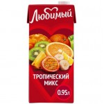 Напиток сокосодержащий Любимый Тропический микс, 950мл
