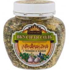 Соль Вкусная Соль с чесноком-зеленью-пряностями-овощами, 400г в магазинах Перекресток