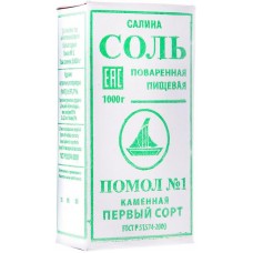 Соль Salina каменная поваренная пищевая помол Ė1, 1кг в магазинах Перекресток