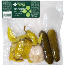 Ассорти из солёных овощей Маркет Fresh, 400г в магазинах Перекресток