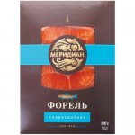 Форель радужная Меридиан филе-ломтики слабосолёная, 120г