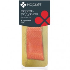 Форель радужная слабосоленая филе-кусок с кожей Маркет, 150г в магазинах Перекресток