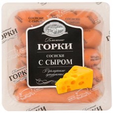 Сосиски варёные Ближние Горки с сыром, 450г в магазинах Перекресток