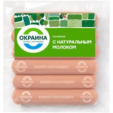 Сосиски Окраина с натуральным молоком, 420г в магазинах Перекресток