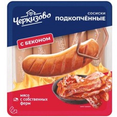 Сосиски Черкизово подкопчённые варёные, 400г в магазинах Перекресток
