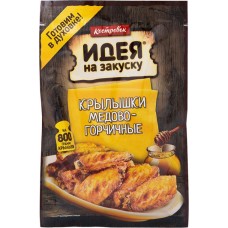 Маринад Костровок Идея на закуску медово-горчичный для крылышек, 80мл в магазинах Перекресток