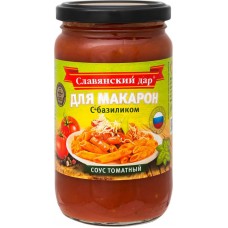 Соус томатный Славянский Дар для макарон с базиликом, 360мл в магазинах Перекресток