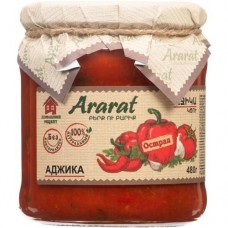 Аджика Арарат острая стерилизованная, 480г в магазинах Перекресток