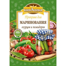 Приправа Индана для маринования огурцов и помидоров, 40г в магазинах Перекресток