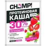 Каша льняная Champ Клубничная с коэнзимом Q10 чёрная смородина-вишня-яблоко, 40г