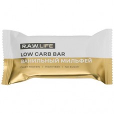 Батончик R.A.W.Life Low Carb протеиновый Ванильный Мильфей, 35г в магазинах Перекресток