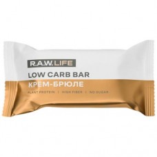 Батончик R.A.W.Life Low Carb протеиновый Крем-Брюле, 35г в магазинах Перекресток