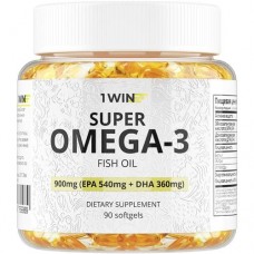 Бад 1win Омега-3, 90шт в магазинах Перекресток