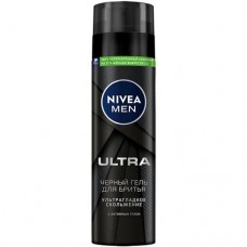 Гель для бритья Nivea Men Ultra чёрный с активным углём, 200мл в магазинах Перекресток