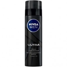 Пена для бритья Nivea Men Ultra с активным углём, 200мл в магазинах Перекресток