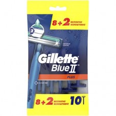 Бритва Gillette Blue II Plus одноразовая, 10шт в магазинах Перекресток