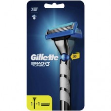 Бритва Gillette Mach3 Turbo с 2 сменными кассетами Red в магазинах Перекресток