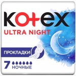 Прокладки Kotex Ultra night, 7шт Прокладки Kotex Ultra night, 7шт
