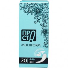 Прокладки ежедневные Daily multiform Пр!ст, 20шт в магазинах Перекресток