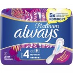 Прокладки Always Platinum ultra night, 6шт