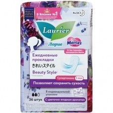 Прокладки Laurier Beauty style premium fresh с цветочно-ягодным ароматом, 36шт в магазинах Перекресток