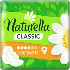 Прокладки Naturella Classic normal ромашка с крылышками, 9шт в магазинах Перекресток