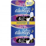 Прокладки Always Platinum ultra secure night ультратонкие, 10шт
