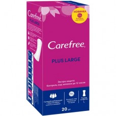 Прокладки Carefree plus large ежедневные, 20шт в магазинах Перекресток