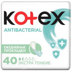 Прокладки KOTEX Antibacterial женские экстра тонкие 40шт в магазинах Перекресток