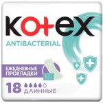 Прокладки Kotex Antibacterial женские длинные, 18шт