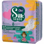 Прокладки Ola Silk Sense Teens гигиенические ультратонкие женские, 10шт Прокладки Ola Silk Sense Teens гигиенические ультратонкие женские, 10шт