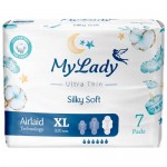 Прокладки My Lady Silky Soft гигиенические ультратонкие XL, 7шт Прокладки My Lady Silky Soft гигиенические ультратонкие XL, 7шт