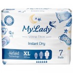 Прокладки My Lady Instant Dry гигиенические ультратонкие XL, 7шт Прокладки My Lady Instant Dry гигиенические ультратонкие XL, 7шт