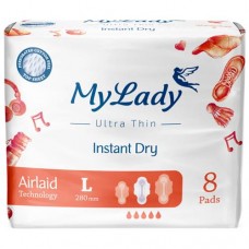 Прокладки My Lady Instant Dry ультратонкие L, 8шт в магазинах Перекресток