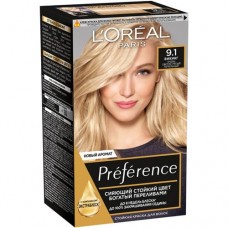 Краска для волос L'Oreal Paris Recital Preference викинг светло-русый пепельный 9.1 в магазинах Перекресток