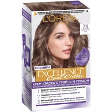 Крем-краска L'Oreal Paris для волос Excellence Cool Creme 7.11 ультрапепельный русый в магазинах Перекресток