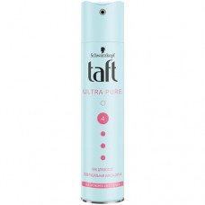 Лак для волос Taft Ultra pure сверхсильная фиксация без отдушек, 225мл в магазинах Перекресток