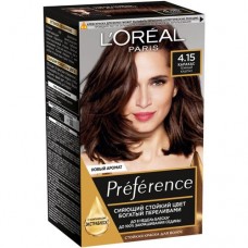 Краска для волос L'Oreal Paris Recital Preference коллаген каракас тёмный каштан 4.15 в магазинах Перекресток