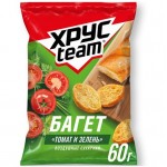Сухарики Хрусteam Багет Томат-Зелень, 60г