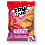 Сухарики Хрусteam Багет Королевский краб, 60г